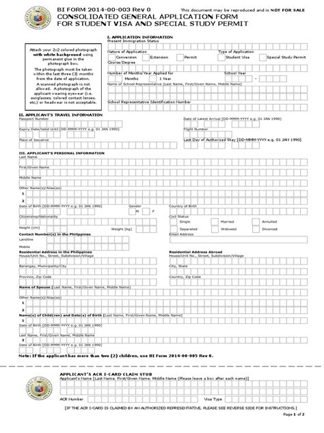 student desk immigration|BI FORMS .